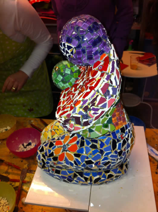 workshop mozaiek bij expres-zo in utrect