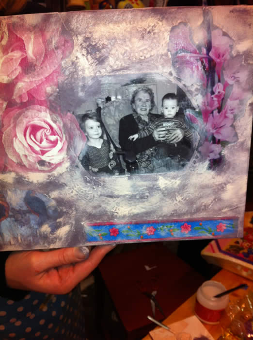 workshop decoupage, plakken met papier, stofjes en meer bij expres-zo in utrecht