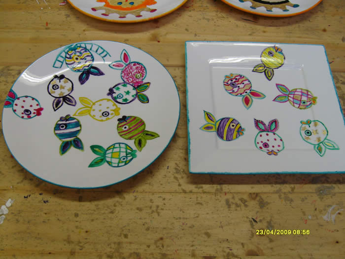 workshop servies schilderen bij expres-zo in utrecht