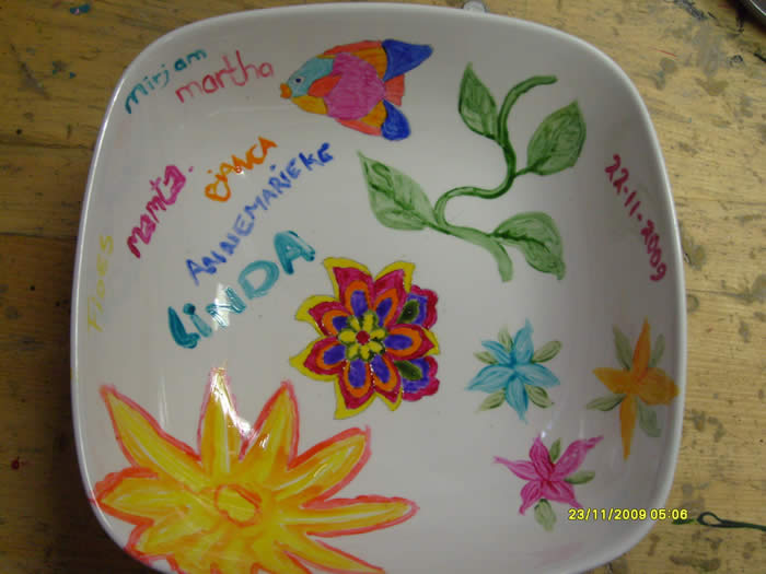 workshop servies schilderen bij expres-zo in utrecht