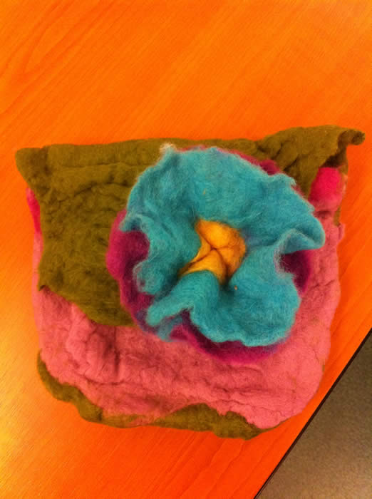 workshop tasje vilten bij expres-zo in utrecht