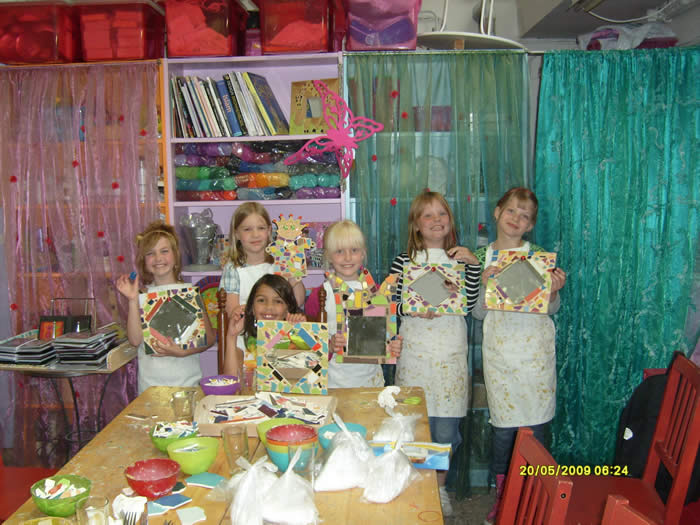 kinderfeestje mozaiek bij expres-zo