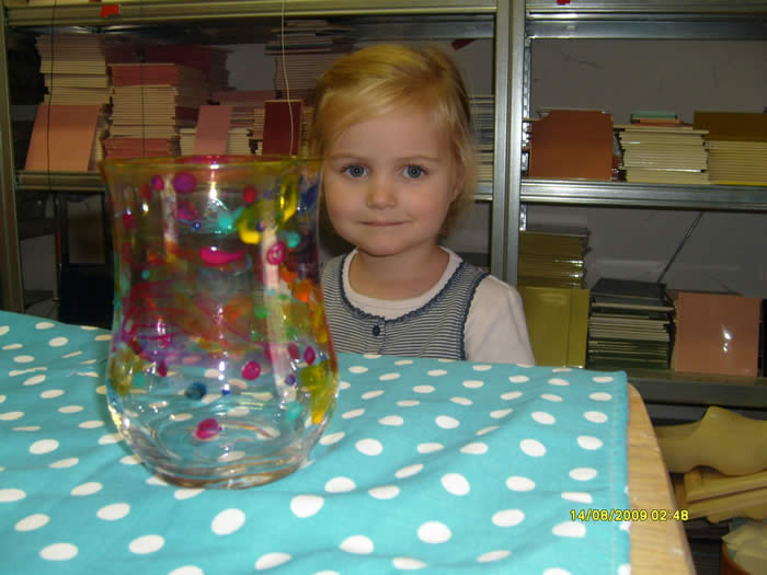kinderworkshop glas schilderen bij expres-zo in utrecht