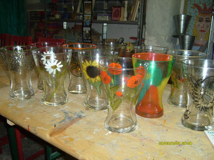 workshop glas schilderen bij expres-zo in utrecht