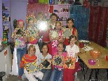 expres-zo kinderfeestje, creatieve workshop, wolvilten, mozaieken, textielschilderen,servies schilderen