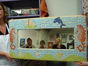 mozaiek workshop bij expres-zo