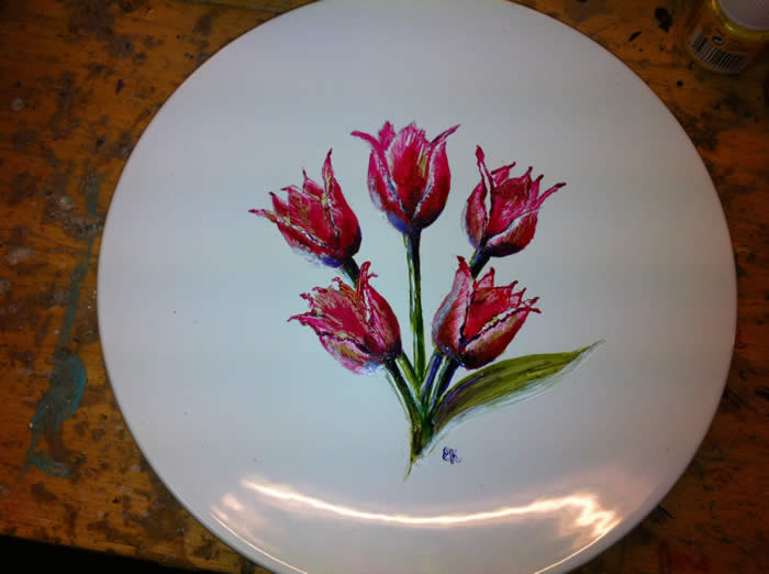 workshop servies schilderen bij expres-zo in utrecht